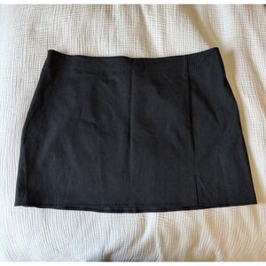 Old Navy Women's Charcoal Gray Mini Skirt Plus Size 2X Office Preppy Old Money